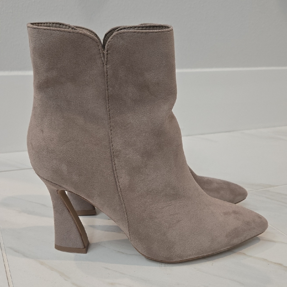 ShuShop Taupe Heeled Boots